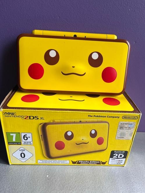 New Nintendo 2DS XL Pikachu Edition - Limited Edition, Games en Spelcomputers, Spelcomputers | Nintendo 2DS en 3DS, Zo goed als nieuw