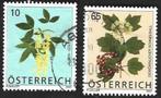 2 Postzegels Oostenrijk 2007 Bloemen, Enlèvement ou Envoi, Affranchi