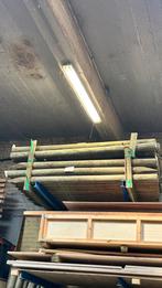 Gefreesde puntpalen gempr. Grenen diameter 10cm lengte 2m, Doe-het-zelf en Bouw, Hout en Planken, Ophalen, Zo goed als nieuw, Grenen