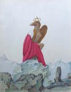 KAREL WOLLENS / DE HEERSER / ORIGINEEL WERK / 39x30cm / SIG, Antiek en Kunst, Ophalen of Verzenden