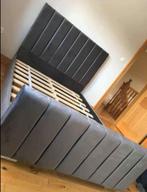 Luxe fluwelen bed – elegant design met premium comfort, Envoi, Neuf, Noir