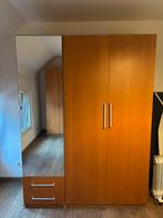 Pax - beuk dubbele deur + spiegeldeur, 100 tot 150 cm, 100 tot 150 cm, Overige houtsoorten, 50 tot 75 cm