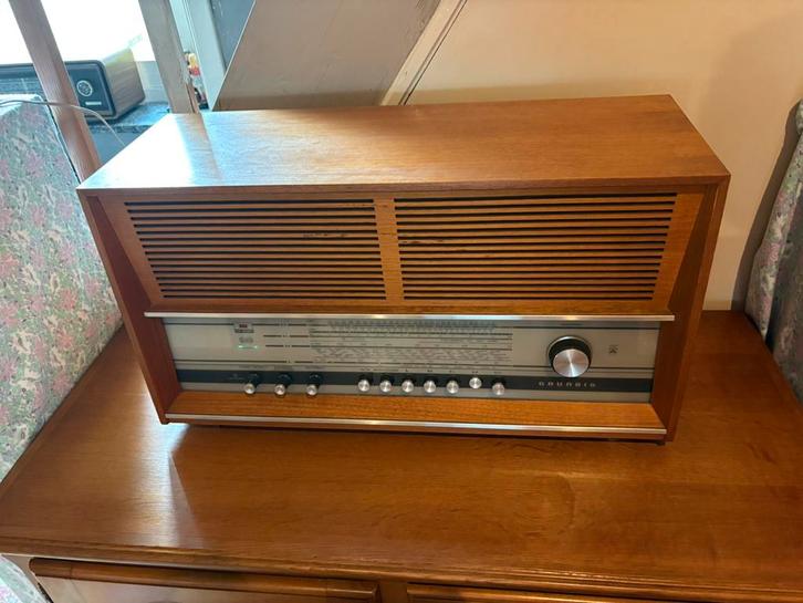 Grundig lampenradio type rf160 stereo, Antiek en Kunst, Antiek | Tv's en Audio, Ophalen
