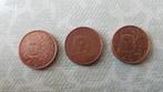 1 en 2 eurocent Frankrijk 1999 en 2001, Ophalen of Verzenden, Frankrijk