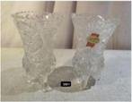 2 Mooie Kristallen Vaasjes - 14cm - Anna Hutte Bleikristall, Ophalen of Verzenden