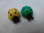 aimant coccinelle 1 jaune et 1 vert, Enlèvement ou Envoi, Utilisé