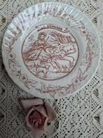 Vintage bordje met herderin met lammetjes & hond, La Bergere, Ophalen of Verzenden