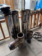 Dubbel wandige kachel buizen, Huis en Inrichting, Kachels, Ophalen, Houtkachel, Zo goed als nieuw, Vrijstaand