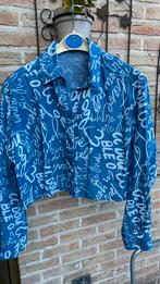 Korte jeans blouse, Blauw, Ophalen of Verzenden, Zo goed als nieuw, Cc double