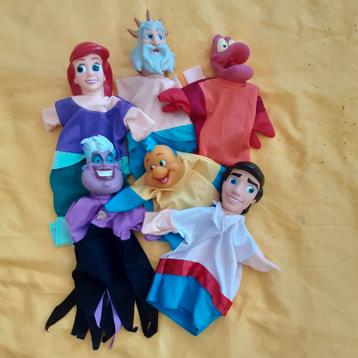 De kleine zeemeermin handpoppen poppenkastpoppen Disney  beschikbaar voor biedingen