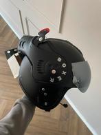Roof Boxer V8 Mat Zwart M (58) met spiegelvizier en intercom, Motoren, Overige merken, M, Systeemhelm, Ophalen of Verzenden