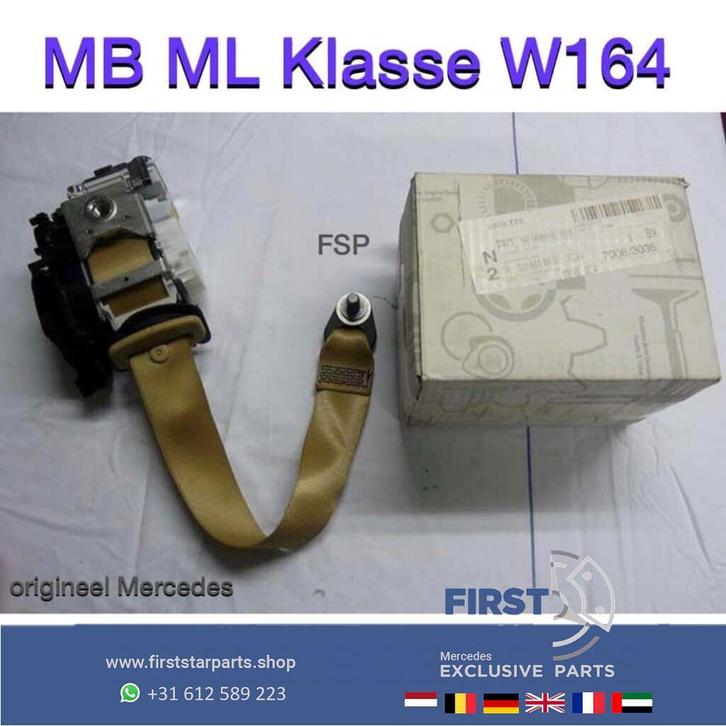 W164 ML GORDEL SET BRUIN Mercedes BRUINE GORDELS 2005-2012 O, Auto-onderdelen, Interieur en Bekleding, Mercedes-Benz, Gebruikt