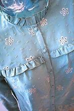 vintage dressing bloem blouse, Kleding | Dames, Vintage Dressing, Blauw, Maat 42/44 (L), Ophalen of Verzenden