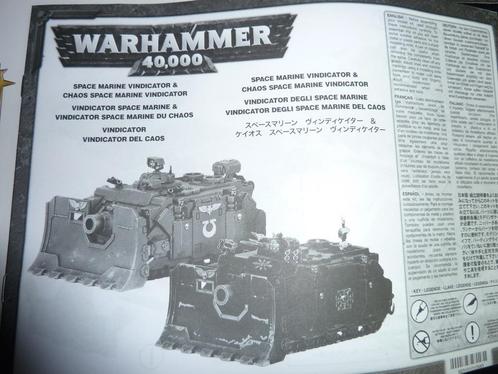 Warhammer 40K. Chaos Space Marines: VINDICATOR., Hobby & Loisirs créatifs, Wargaming, Neuf, Warhammer 40000, Enlèvement