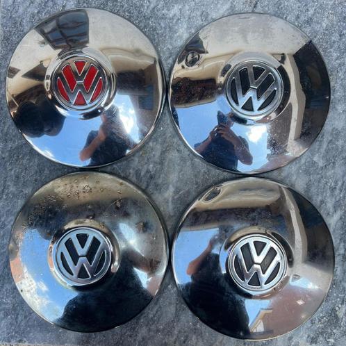 VW 4x130 Chroomset Wieldop KG Kever T14 1968->, Auto diversen, Auto-accessoires, Gebruikt, Ophalen of Verzenden