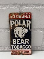 Polar Bear Tobacco Enamel Sign, Collections, Enlèvement, Utilisé, Panneau publicitaire