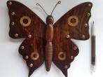 Vintage houten vlinder, Antiek en Kunst, Curiosa en Brocante, Ophalen of Verzenden
