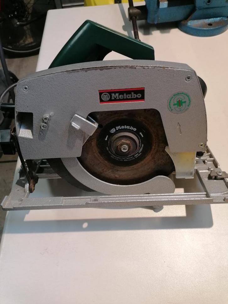 METABO scie circulaire portative 4345S diamètre lame 190m/m, Doe-het-zelf en Bouw, Gereedschap | Zaagmachines, Gebruikt, Cirkelzaag