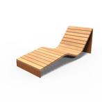 Cortenstalen lounge stoel, Ophalen, Hout