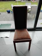 Hoge eetkamerstoelen, Huis en Inrichting, Stoelen, Ophalen, Gebruikt, Bruin, Hout