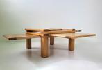 houten design salontafel, Ophalen, 50 tot 100 cm, Vierkant, 50 tot 100 cm