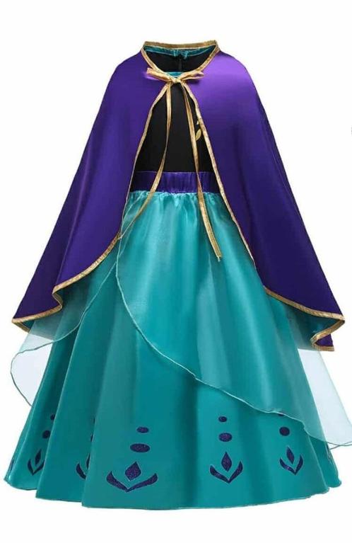 Verkleedkleedje Frozen Prinsessenjurk  Anna maat 140, Kinderen en Baby's, Carnavalskleding en Verkleedspullen, Zo goed als nieuw