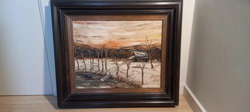Olieverf schilderij op doek Jan De Petter, Antiek en Kunst, Kunst | Schilderijen | Klassiek, Ophalen