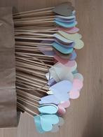 Decoratieve harten op stok, Hobby en Vrije tijd, Feestartikelen, Ophalen, Gebruikt
