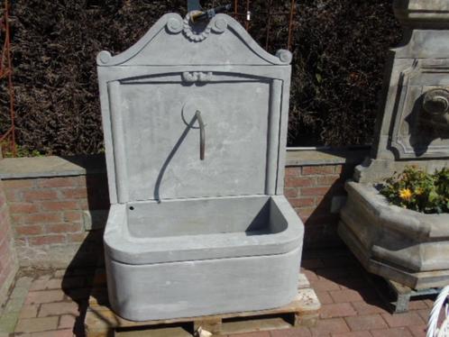 waterstraalfontein met blauwe stenen wastafel..., Tuin en Terras, Waterpartijen en Fonteinen, Nieuw, Fontein, Hardsteen, Ophalen