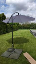 zweefparasol antraciet, Tuin en Terras, Parasols, Kantelbaar, Zweefparasol, Gebruikt, Ophalen