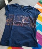 Just Cavalli donkerblauw t-shirt small, Kleding | Dames, Blauw, Ophalen of Verzenden, Zo goed als nieuw, Korte mouw