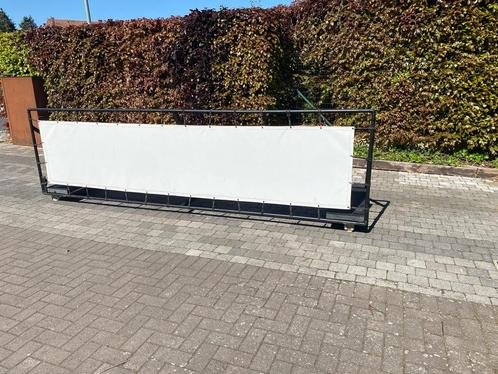 Mobiel reclameframe te koop – stevig frame met bannerdoek, Verzamelen, Merken en Reclamevoorwerpen, Zo goed als nieuw, Reclamebord