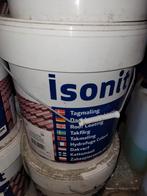 Isonit verf vr leien, beton, ijzer en golfplaten. Antraciet, Ophalen, Rood, Verf