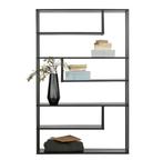 Metalen vakkenkast zwart WOOOD Nieuw!, Huis en Inrichting, Kasten | Wandmeubels, Ophalen, Met plank(en), Nieuw, Minder dan 150 cm