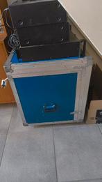 Blauwe 19 inch flightcase op wielen (+ mixer), Musique & Instruments, Boîtiers & Valises, Enlèvement, Flight case