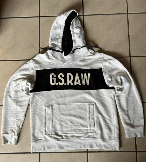 G-Star hoodie maat XXL, Kleding | Heren, Truien en Vesten, Zo goed als nieuw, Overige maten, Wit, Ophalen of Verzenden