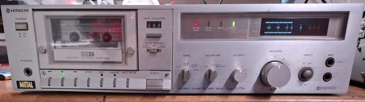 Deck cassette Hitachi D-75s, Audio, Tv en Foto, Cassettedecks, Ophalen of Verzenden