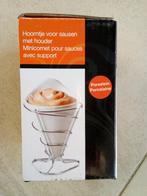 Sauspotje wit porcelein op staander, Ophalen, Nieuw