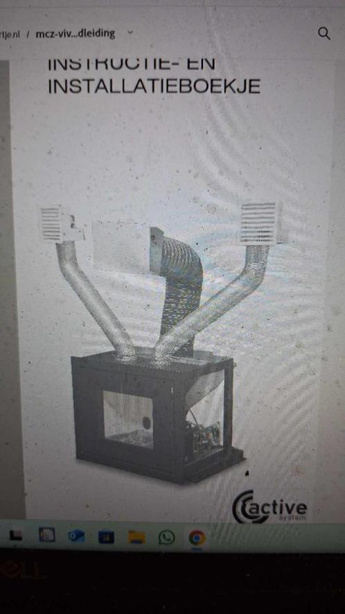 pelletkachel MCZ inbouw powerterm 10.5 kw met vul systeem +r, Huis en Inrichting, Kachels, Gebruikt, Inbouw, Pelletkachel, Overige brandstoffen