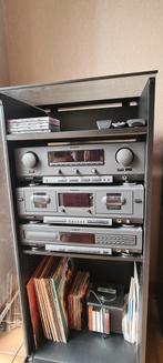 Philips stereoketen met kast., TV, Hi-fi & Vidéo, Chaîne Hi-fi, Philips, Utilisé, Enlèvement ou Envoi
