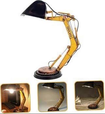Graafmachine robot arm bureau-lamp volvo led-usb lampje beschikbaar voor biedingen