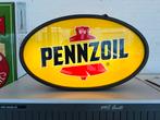 PENNZOIL motor olie reclame lichtbak, Ophalen, Gebruikt, Lichtbak of (neon) lamp