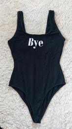 Zwarte bodysuit Bershka maat M, Kleding | Dames, Maat 38/40 (M), Zwart, Zo goed als nieuw, Zonder mouw