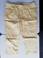 Damart 48 lichtgele stretch 3/4 broek met elastische taille, Ophalen of Verzenden, Zo goed als nieuw