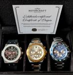 HORLOGEBOX “THE THREE” ROTORCRAFT TWV 1577€! 💯%ORIGINEEL, Ophalen of Verzenden, Nieuw, Polshorloge