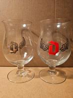 2 duvel glazen met vleugels, Verzamelen, Ophalen of Verzenden, Zo goed als nieuw, Duvel