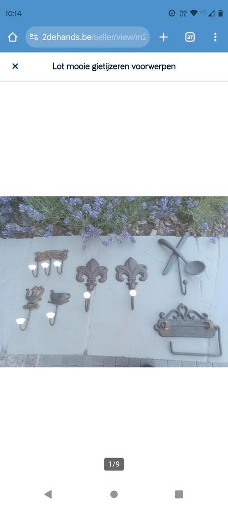 Lot gietijzeren voorwerpen, Antiek en Kunst, Curiosa en Brocante, Ophalen