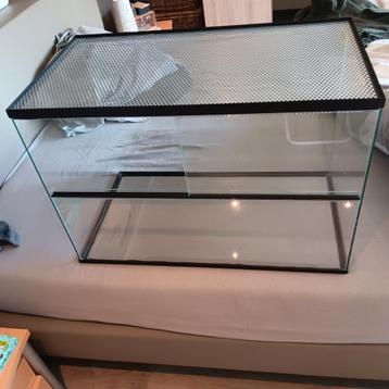 Grote, Glazen terrarium voor hamster ., Enlèvement ou Envoi, Comme neuf, Cage, Hamster
