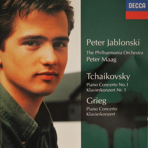 Pianoconcerten Grieg en Tchaikovsky - Jablonski / Maag - DDD, Cd's en Dvd's, Cd's | Klassiek, Zo goed als nieuw, Orkest of Ballet