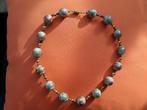 Vintage ketting van Murano-glazen kralen, Handtassen en Accessoires, Kettingen, Ophalen of Verzenden, Blauw